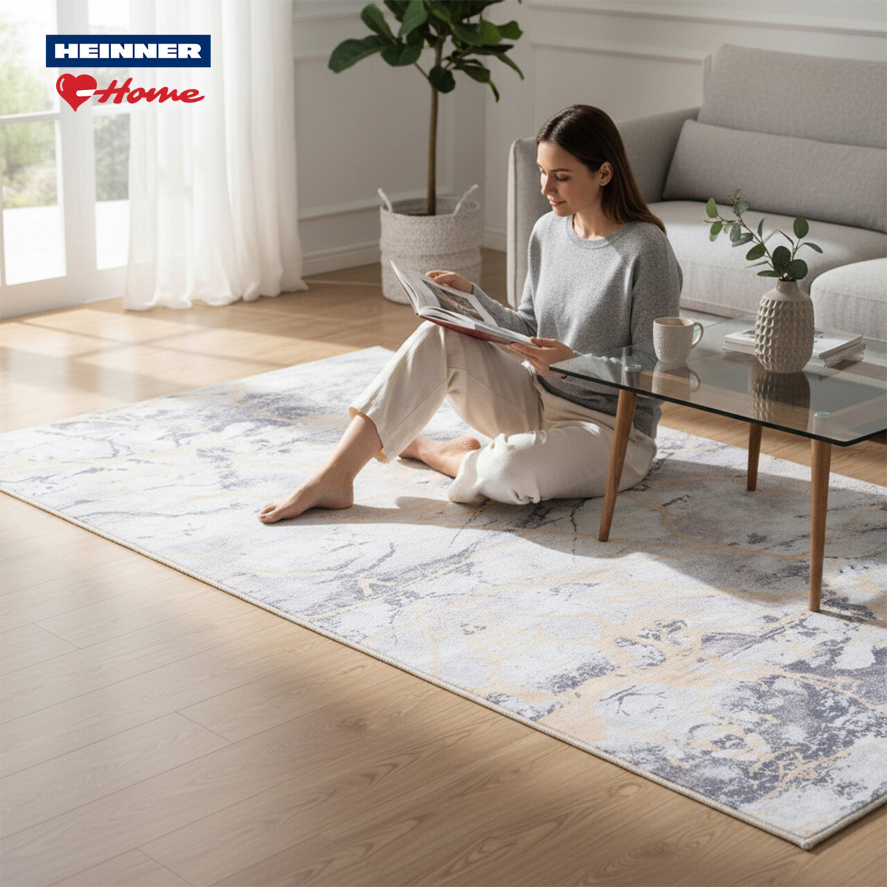 Covor cu print, Haga, Heinner, 200x300 cm, poliester, multicolor - imagine 5